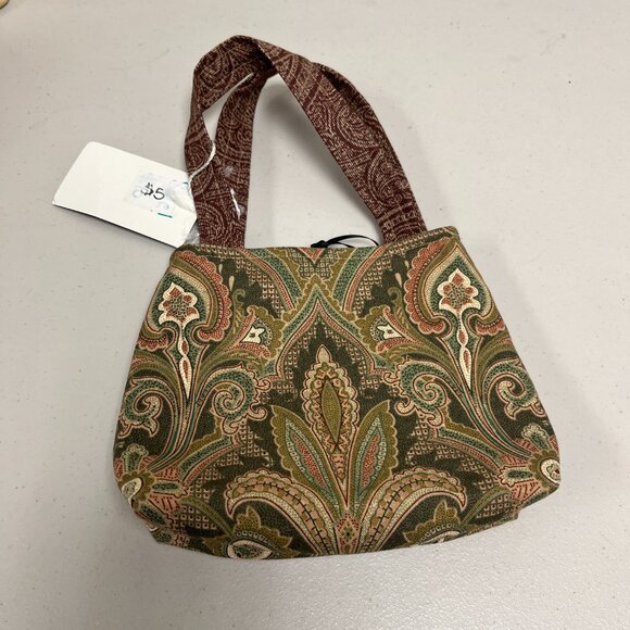 Maven paisley small cotton bag made in USA NWT - Picture 2 of 6